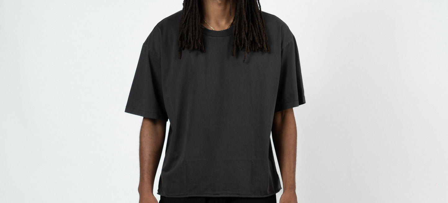Reactive Black Cropped Tee