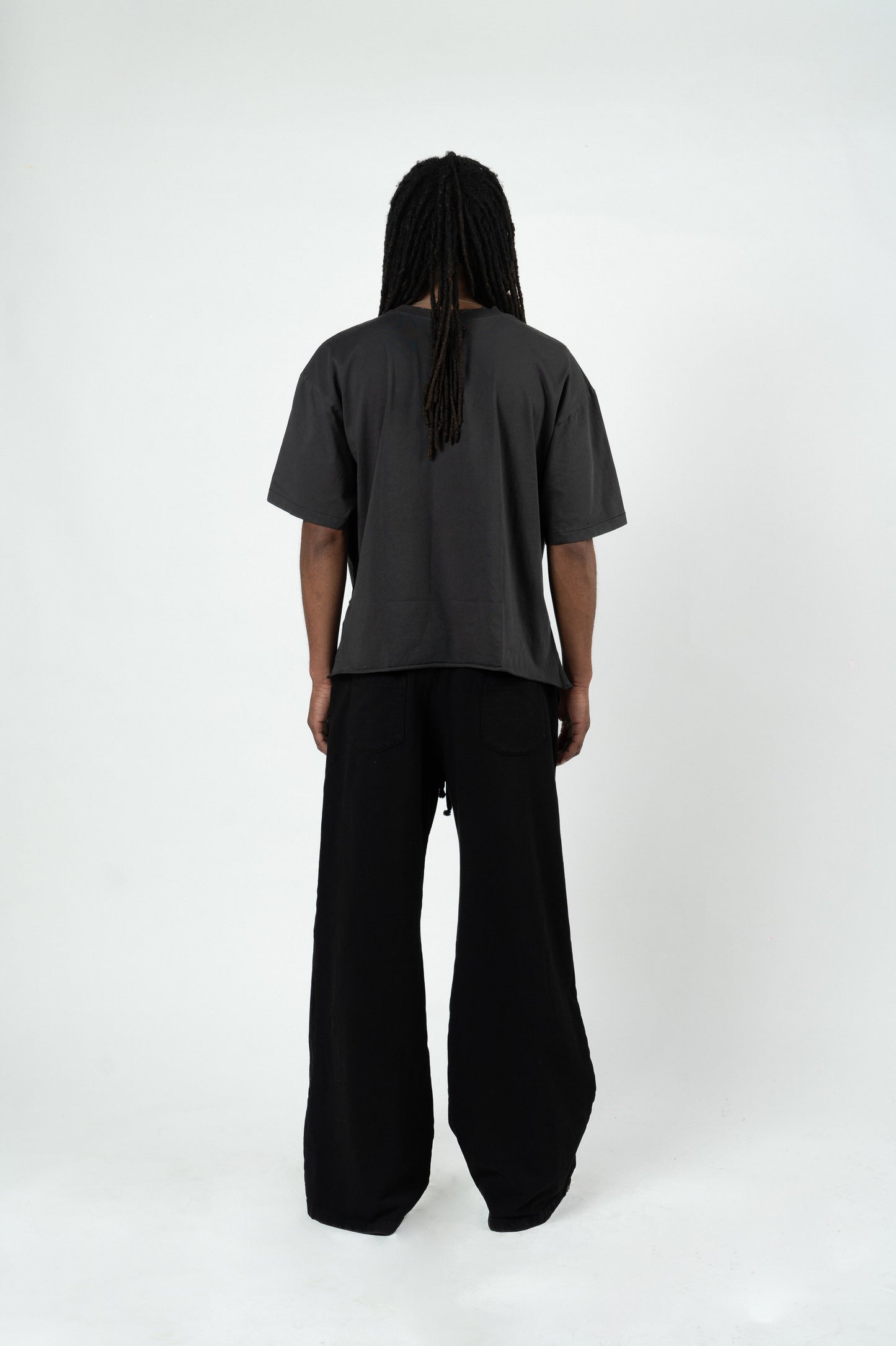 Black Wide Leg Baggy Sweat Pants