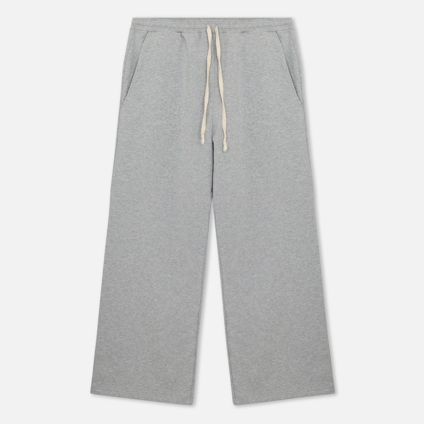 Grey Wide Leg Baggy Sweat Pants