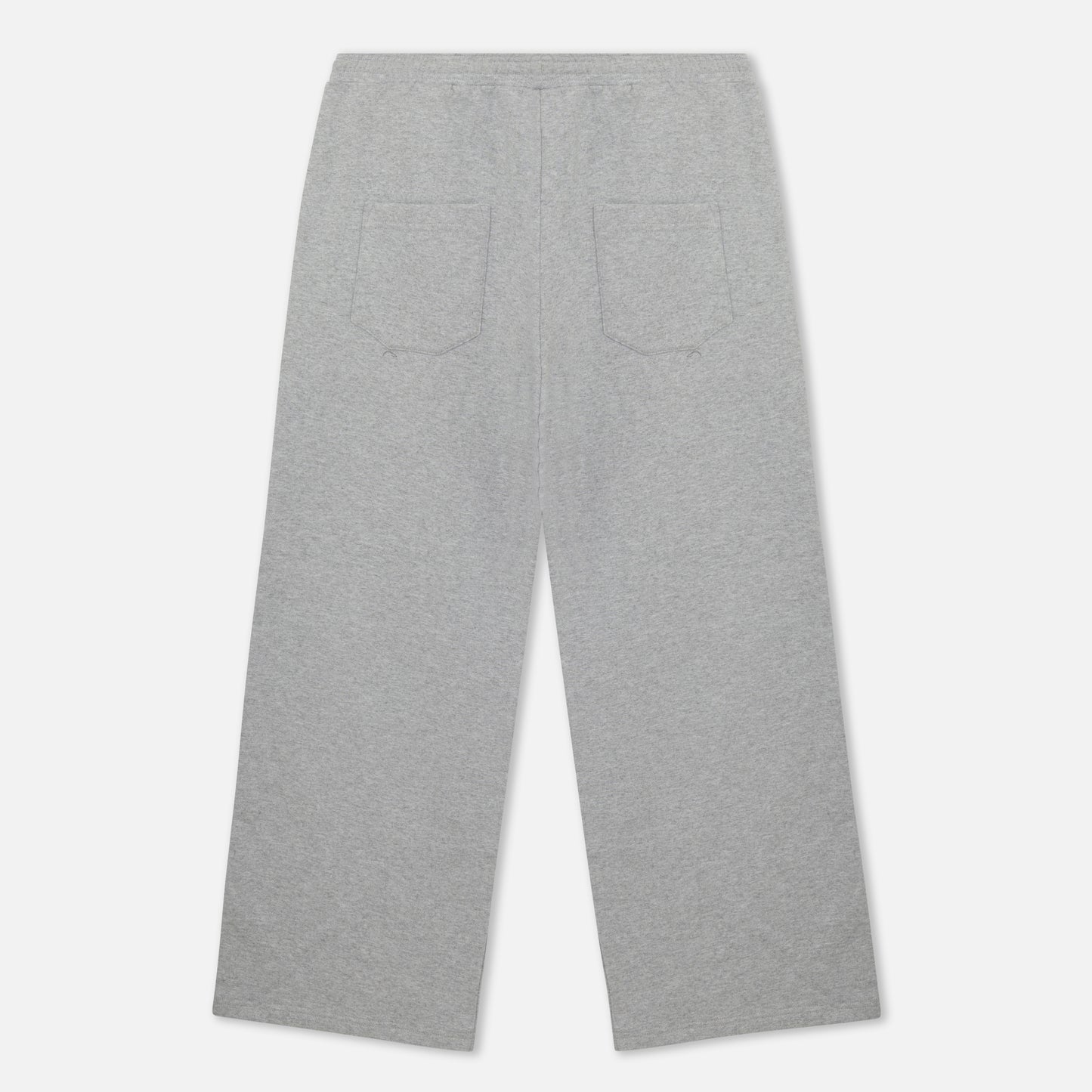 Grey Wide Leg Baggy Sweat Pants