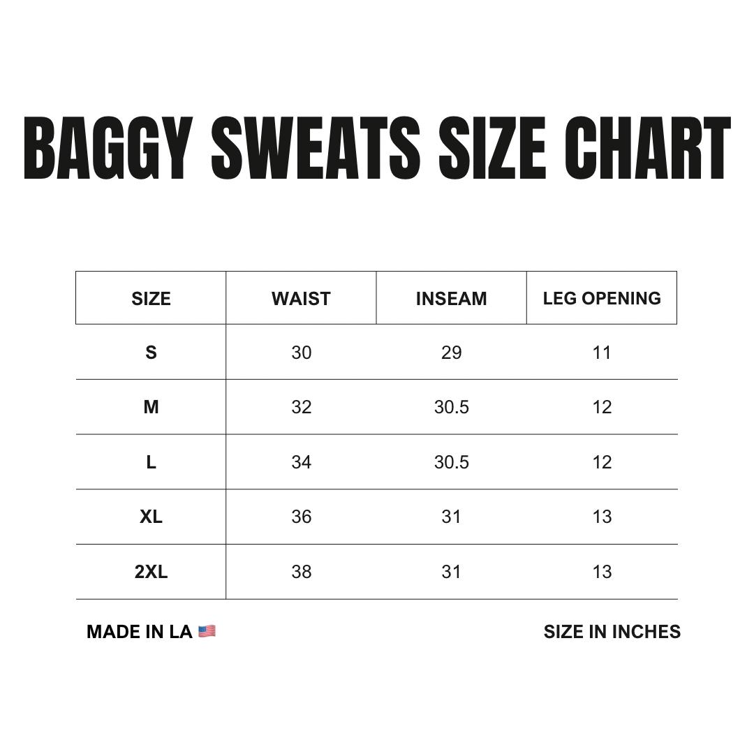 Black Wide Leg Baggy Sweat Pants